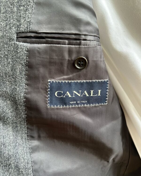 Costume en flanelle gris Canali (L) – Image 3