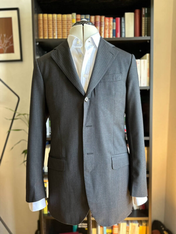 Costume gris en laine super 110s Vitale Barberis (M) – Image 2