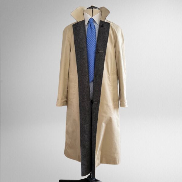 Aquascutum London trench coat en Tweed réversible beige (M )