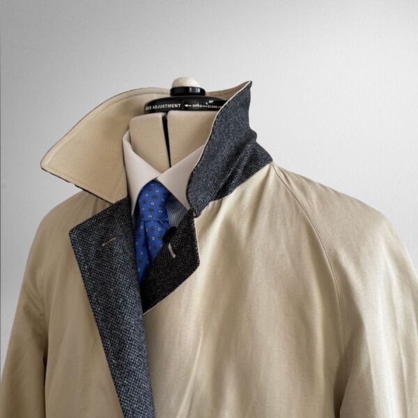 Aquascutum London trench coat en Tweed réversible beige (M ) – Image 2