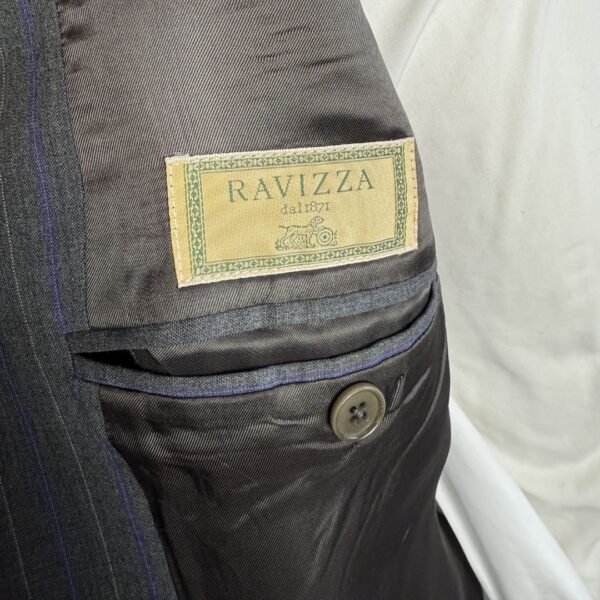 Costume Ravizza Milano gris à fines rayures (M) – Image 6